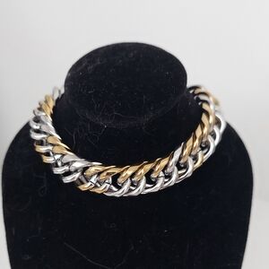 Two-Tone Chain Bracelet